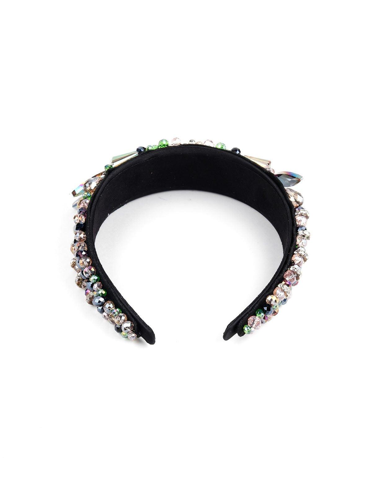 Beautiful Green Covered Hairband - Odette