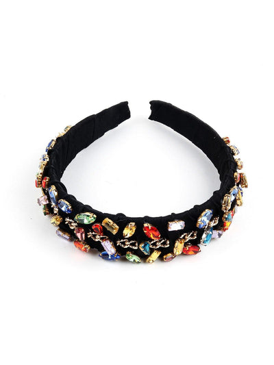 Black Band Multi Colour Beads - Odette