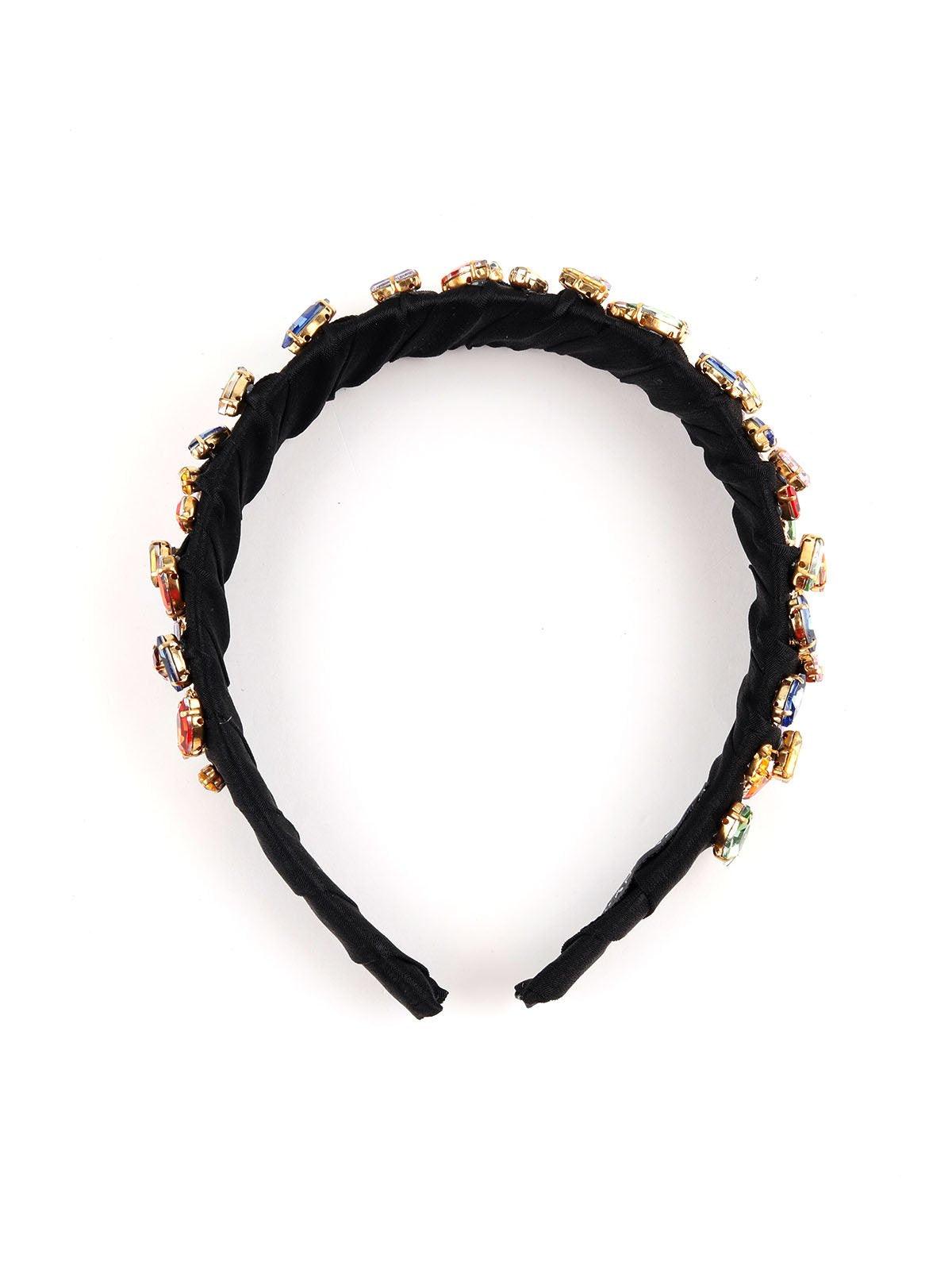 Black Band Multi Colour Beads - Odette