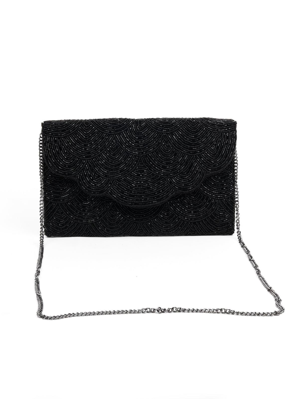 Peora Black Clutch Purses for Women Handmade Evening Sling Handbag Stylish  Bridal Fashion Clutch Bag for Girls (C127BL) : Amazon.in: Fashion