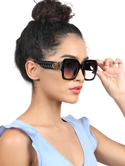 Black oversized sunglasses - Odette