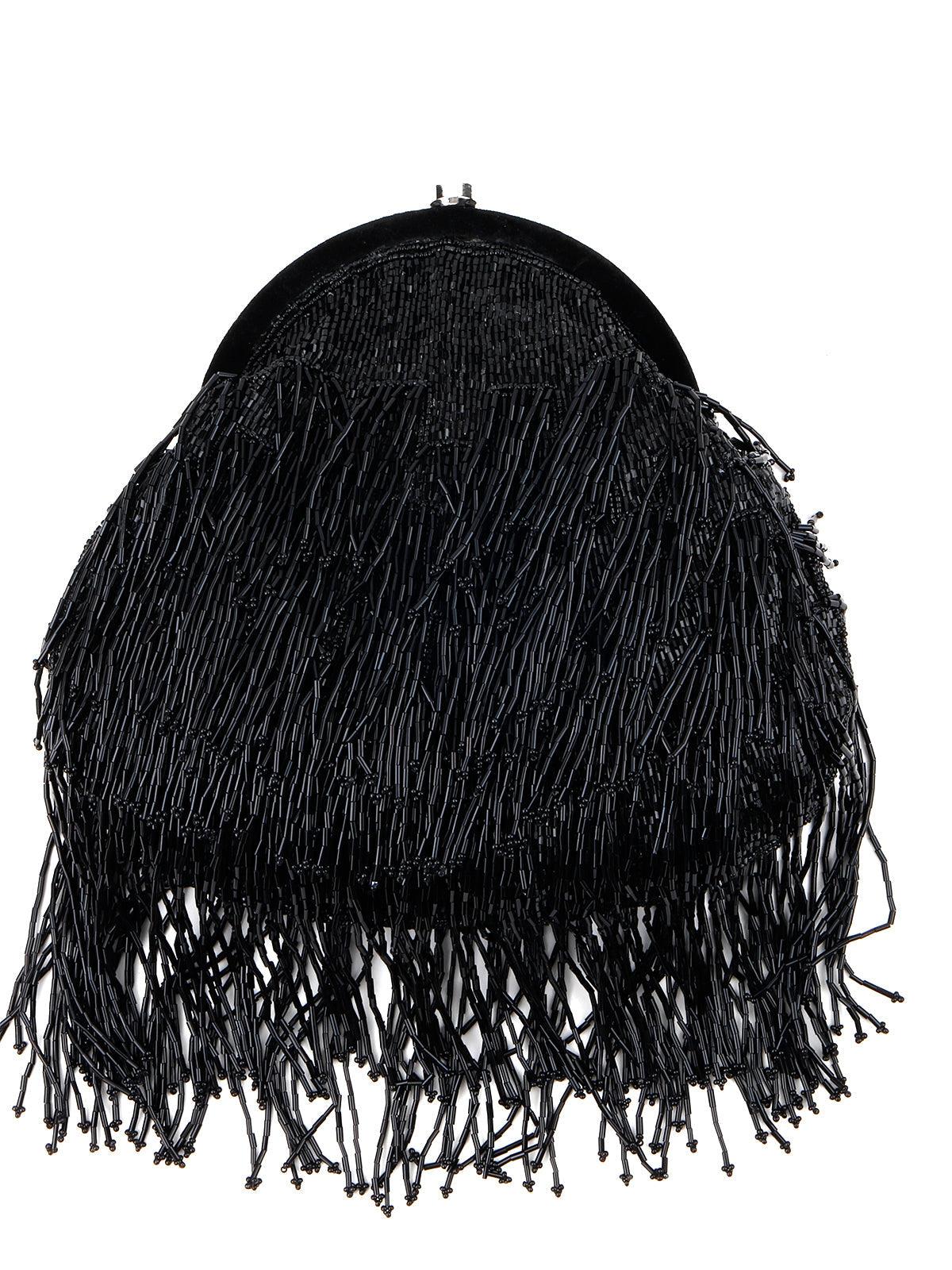 Black Tassel Attractive Batuwa Bag - Odette