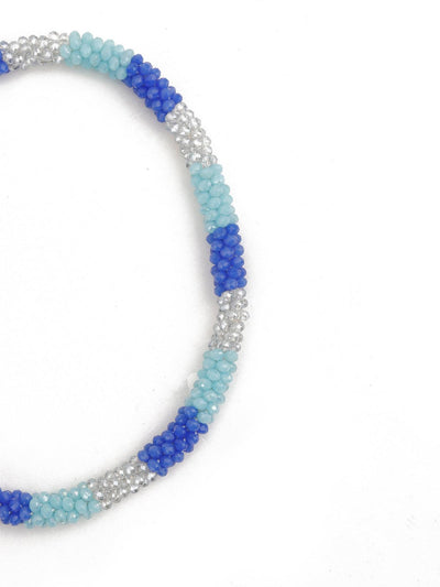 Blue Crystal Necklace - Odette