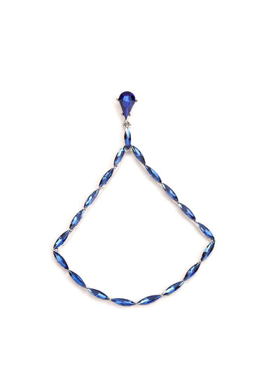 Blue Pendulam Stone Earring - Odette