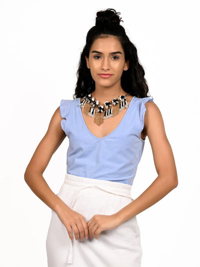 Boho multicoloured gorgeous designer necklace - Odette