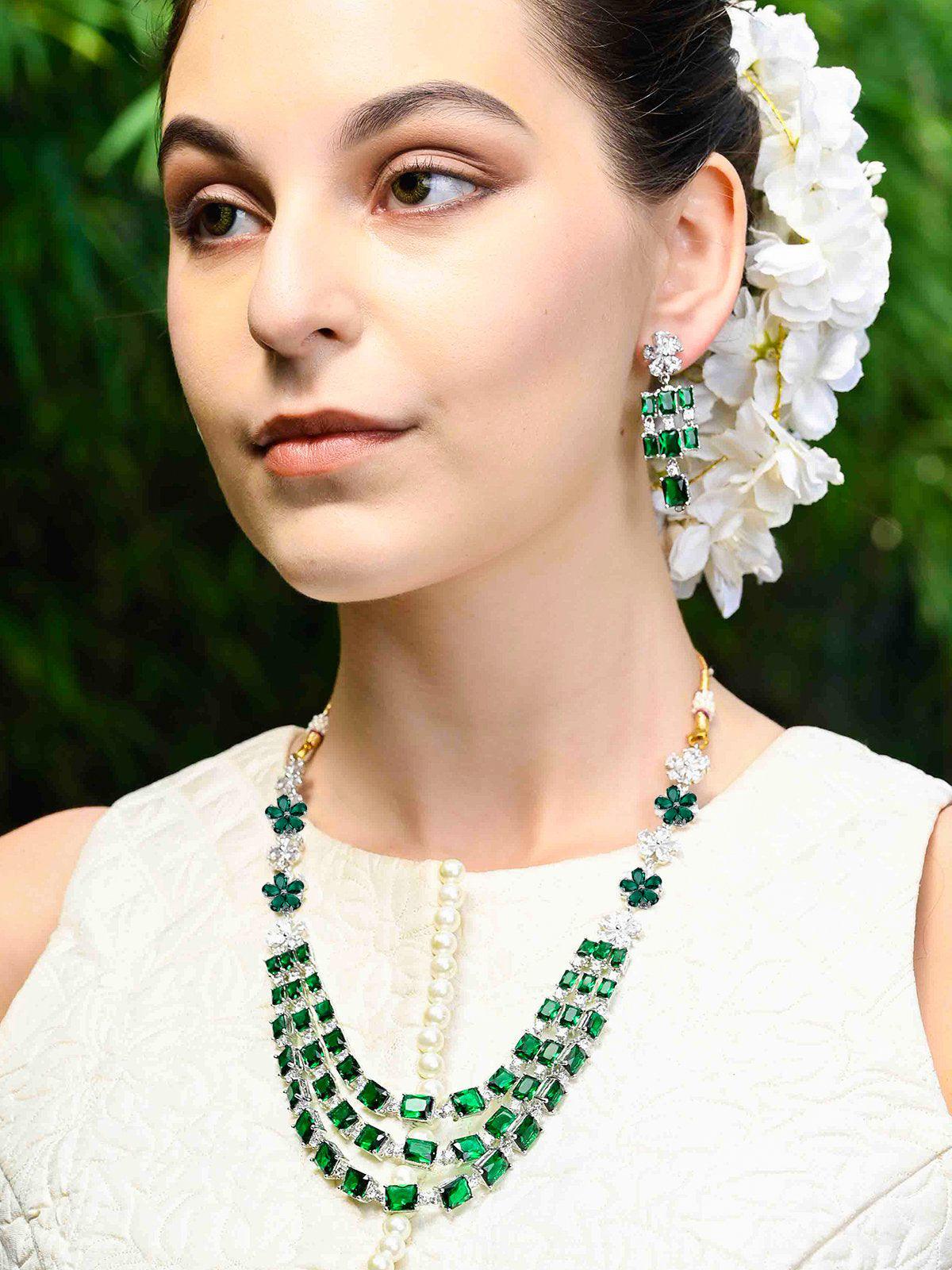 Olivia Jewelry Set | Emerald – Seraphine Creations