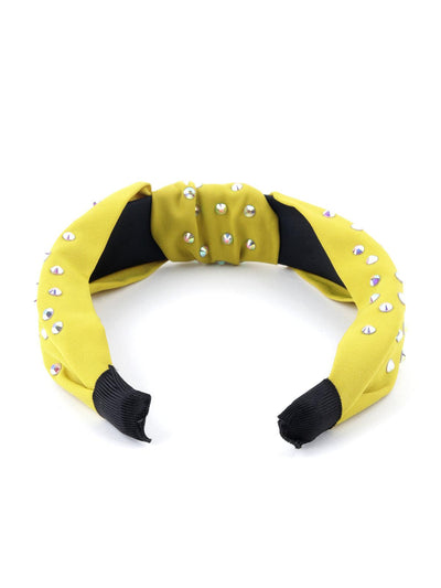 Bright Yellow Sequin Hairband - Odette