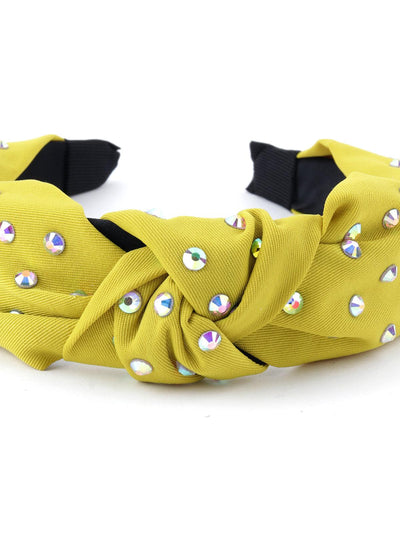 Bright Yellow Sequin Hairband - Odette