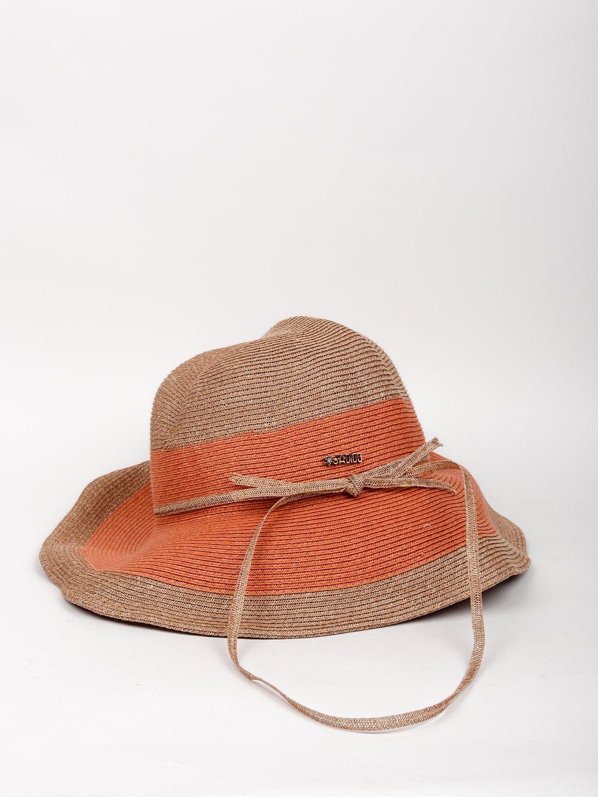 Brown And Tan Coloured Bucket Hat - Odette