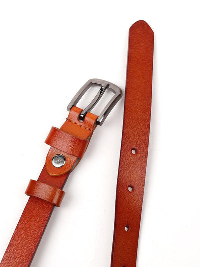 Brown Colored Solid Waist Belt-Bag - Odette