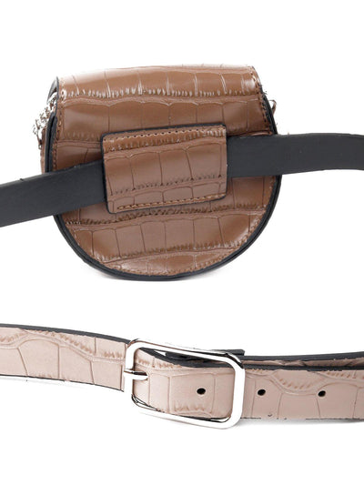 Brown Colored Waist Belt Bag - Odette