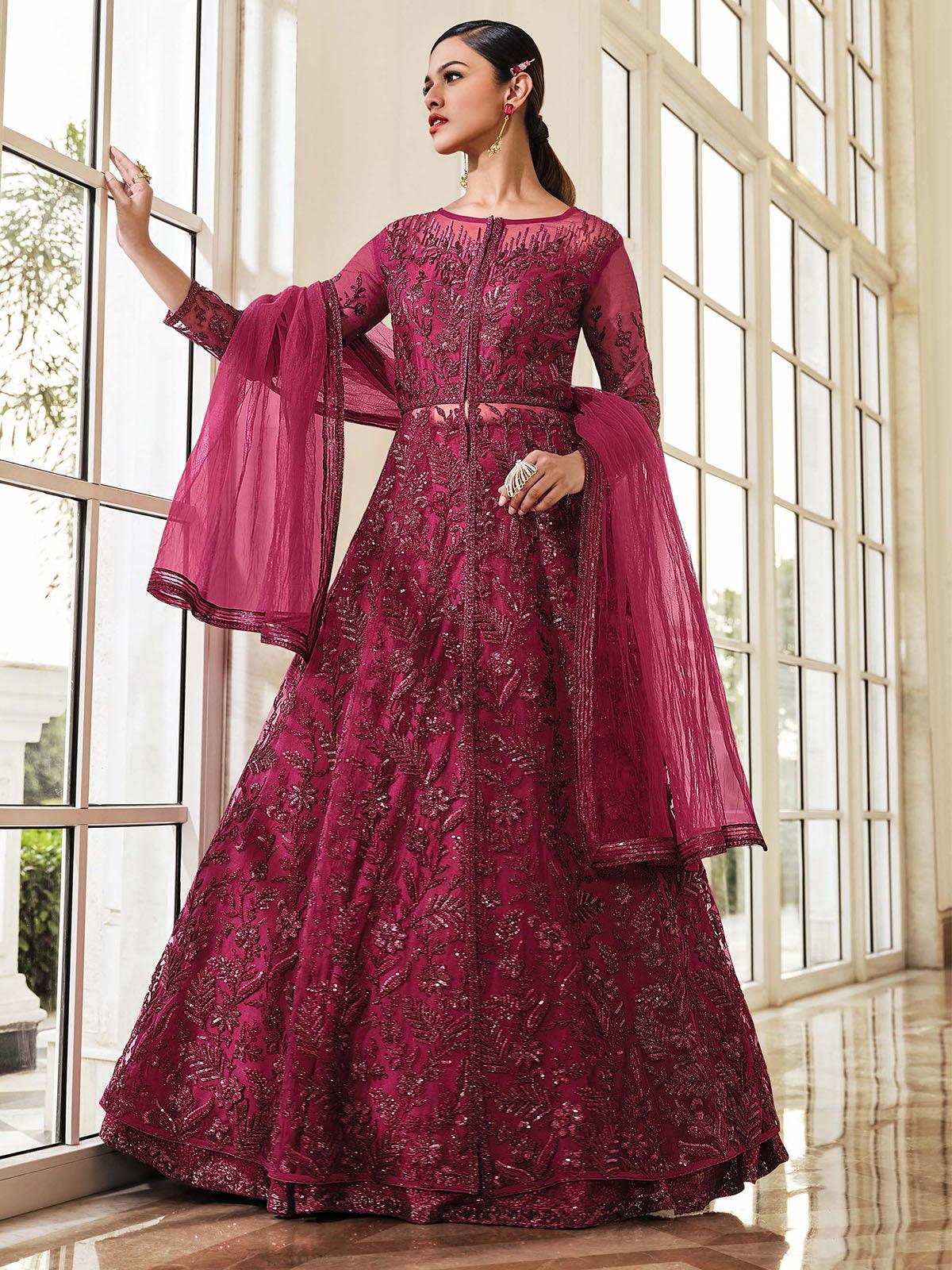 Buy Burgundy Suit Sets for Women by Bella Mia Online | Ajio.com
