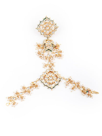 Cachet Kundan And Pearl Bracelet - Odette