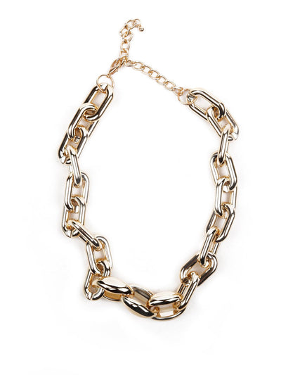 Chunky chain gold tone necklace - Odette