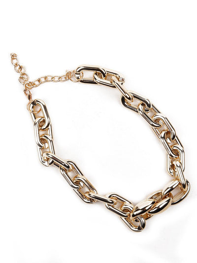 Chunky chain gold tone necklace - Odette