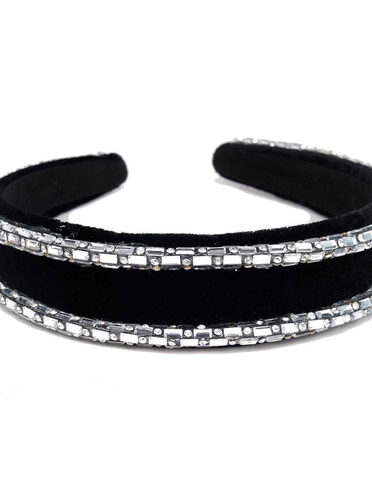 Chunky Double Layered Crystal Hairband - Odette