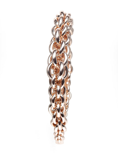 Chunky Gold metallic interlinked hairband - Odette