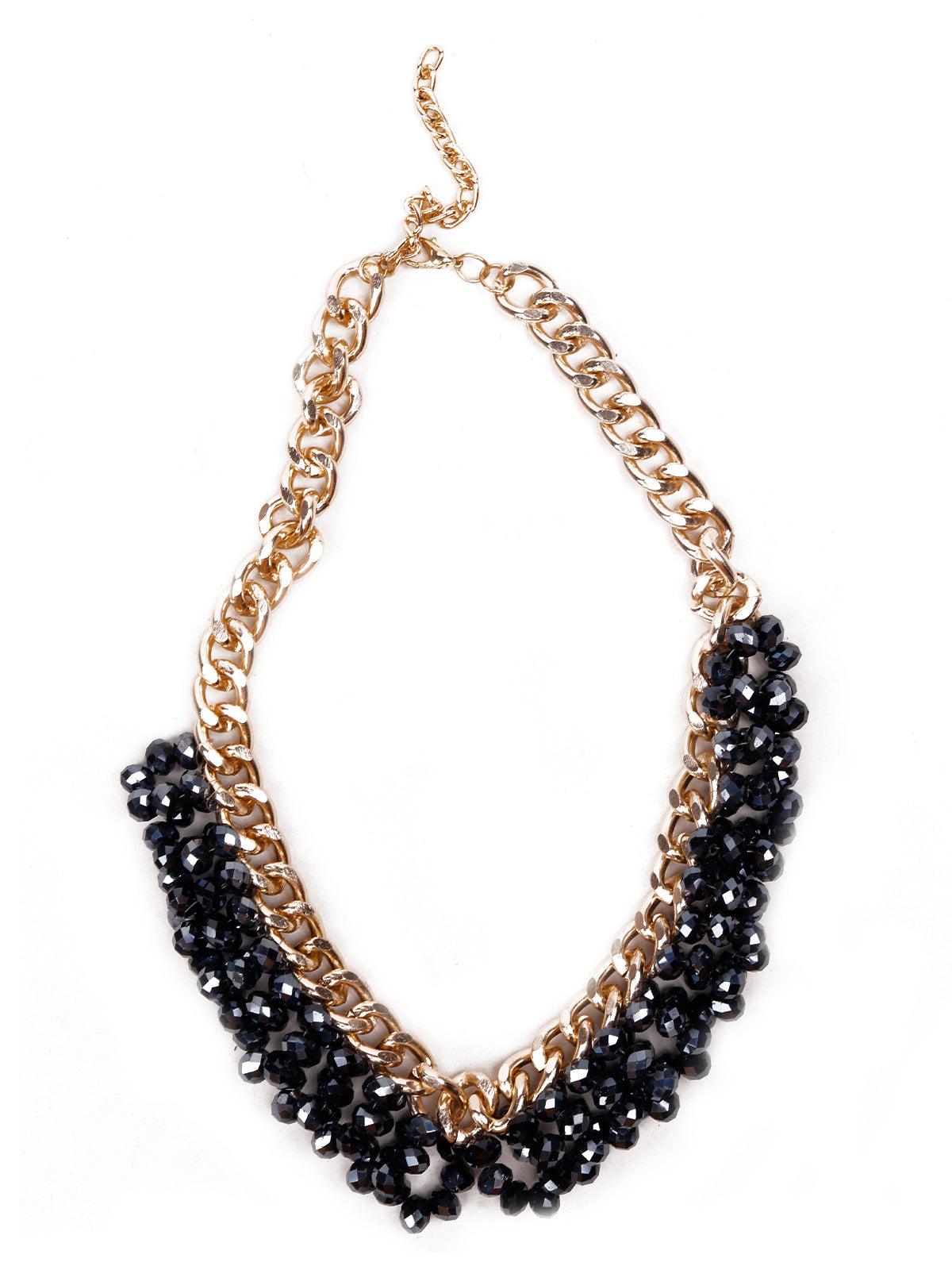 TYRA gold lightweight chunky chain necklace