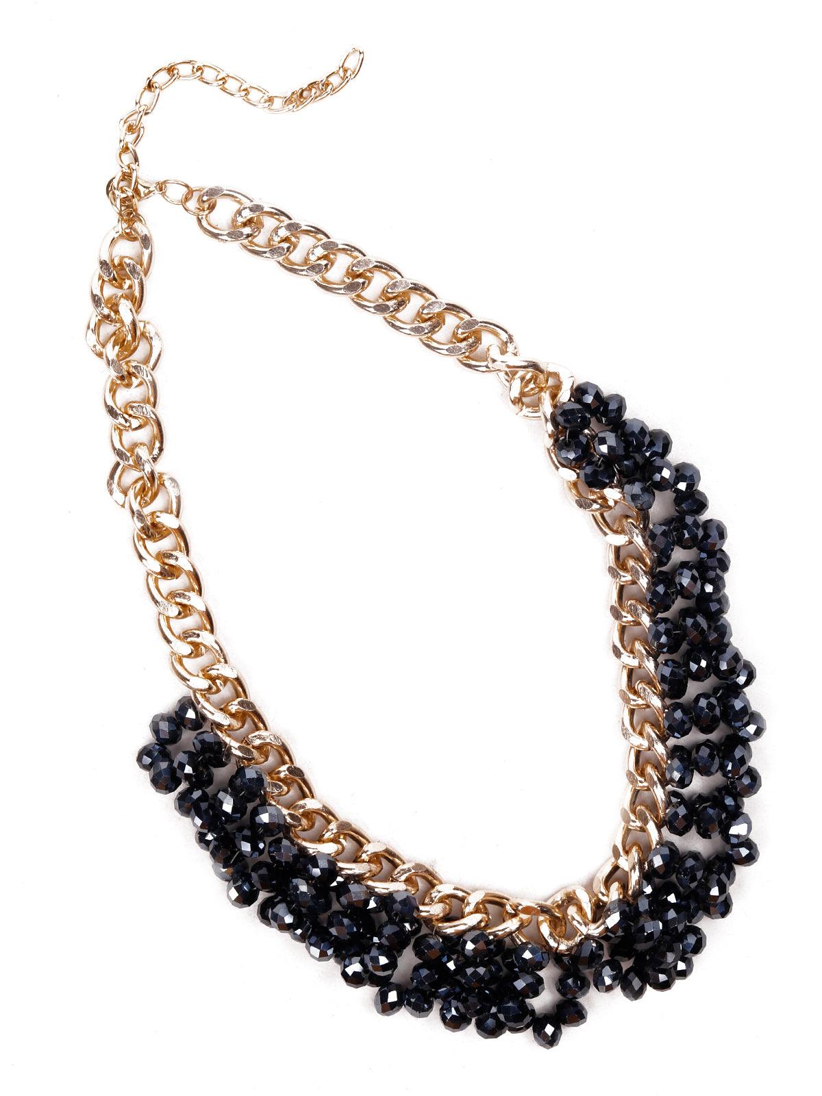 Black & Cream Fine Bead Necklace – Athena+Co