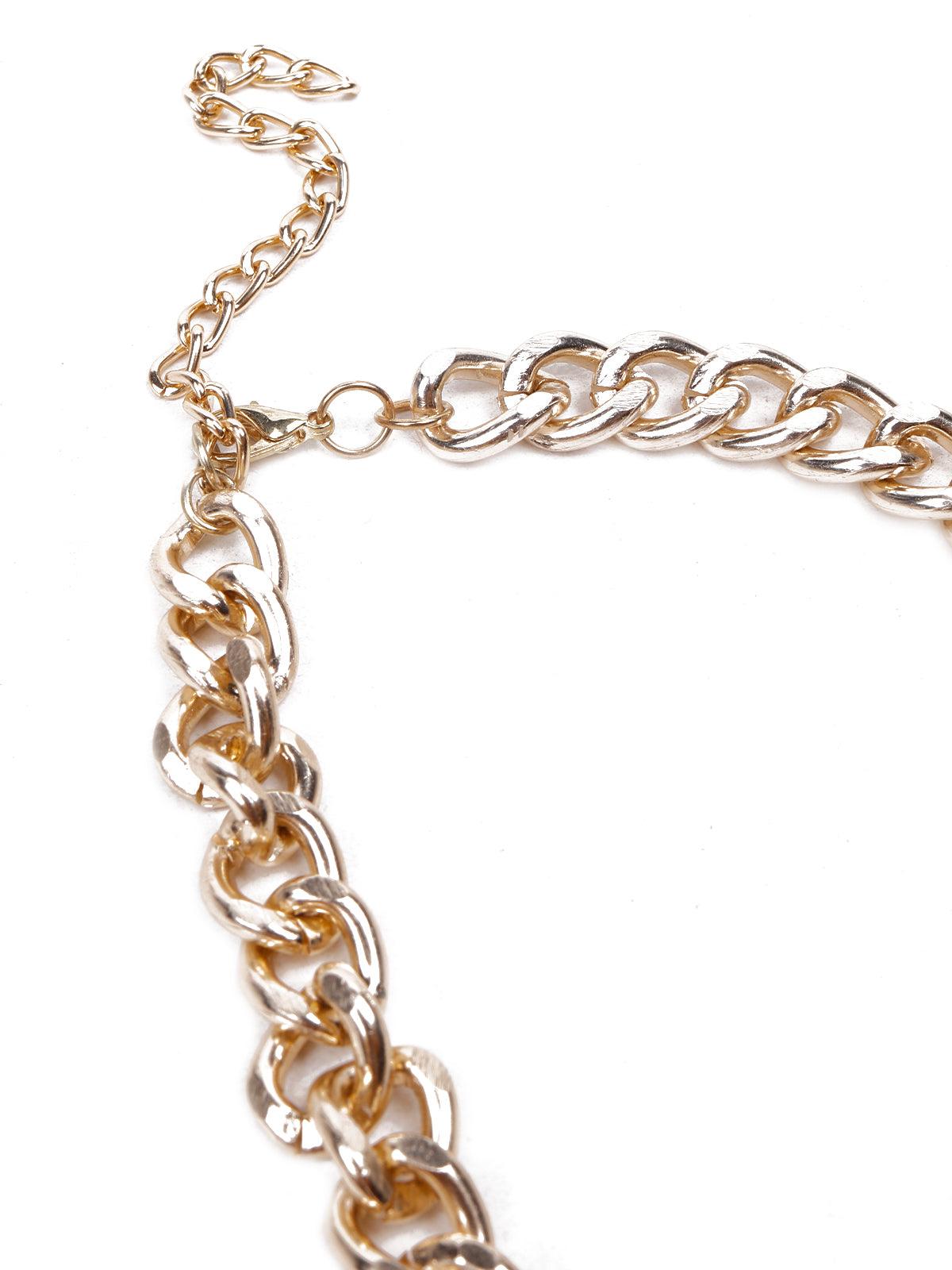 Chunky Gold Toggle Necklace