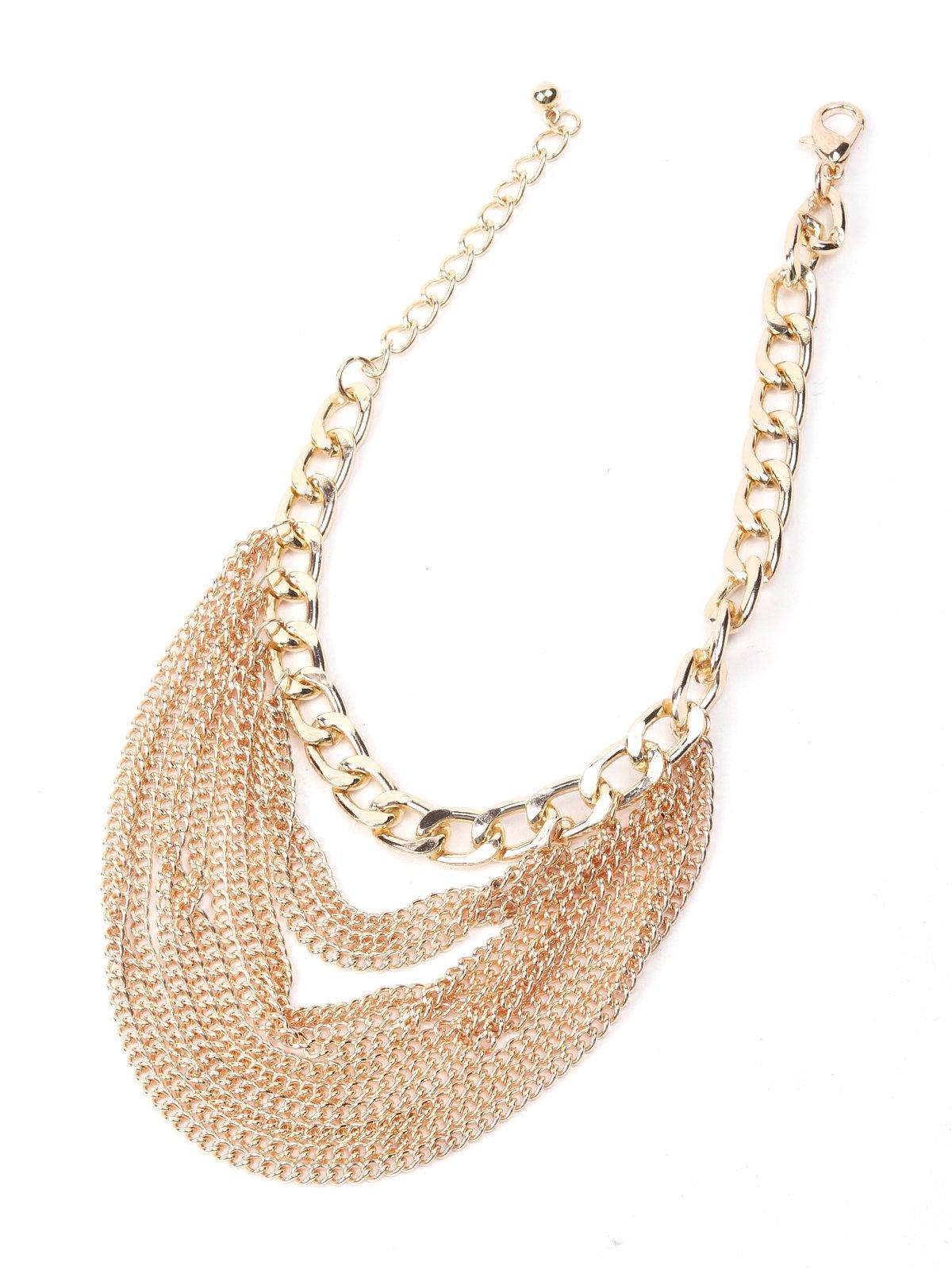 Chunky Gold Tone Necklace - Odette