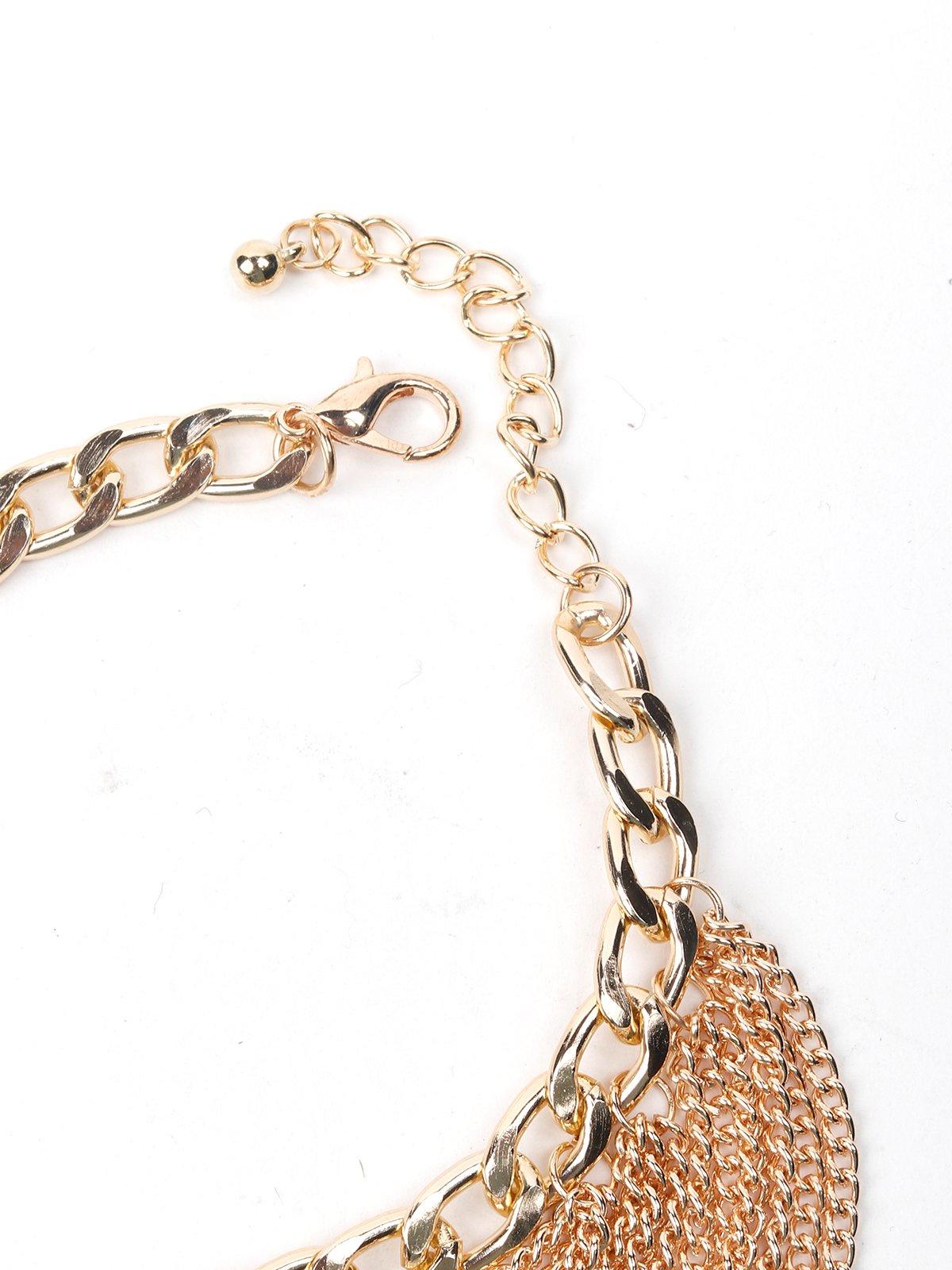 Chunky Gold Tone Necklace - Odette