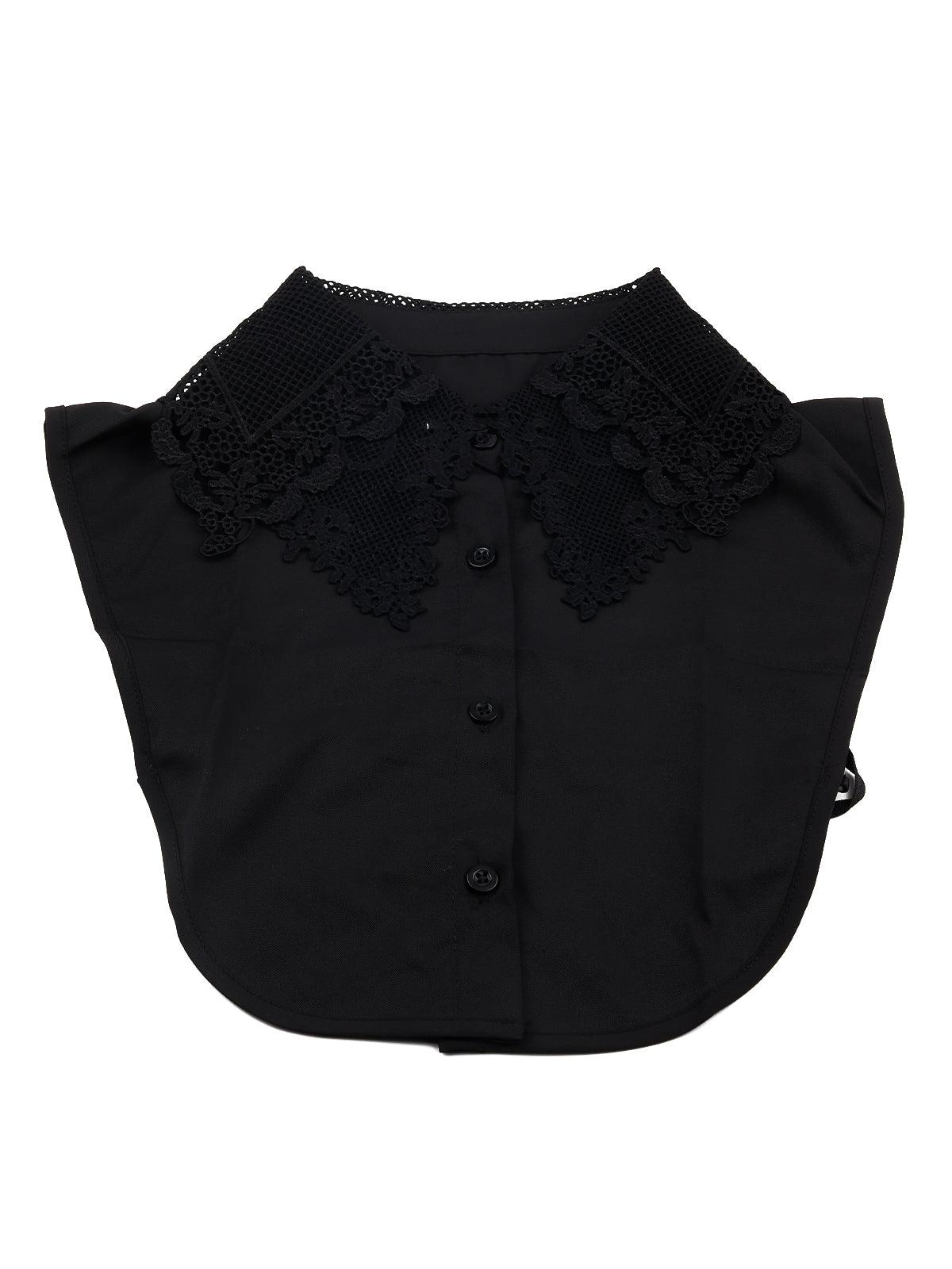 Classic black lace statement detachable collar - Odette