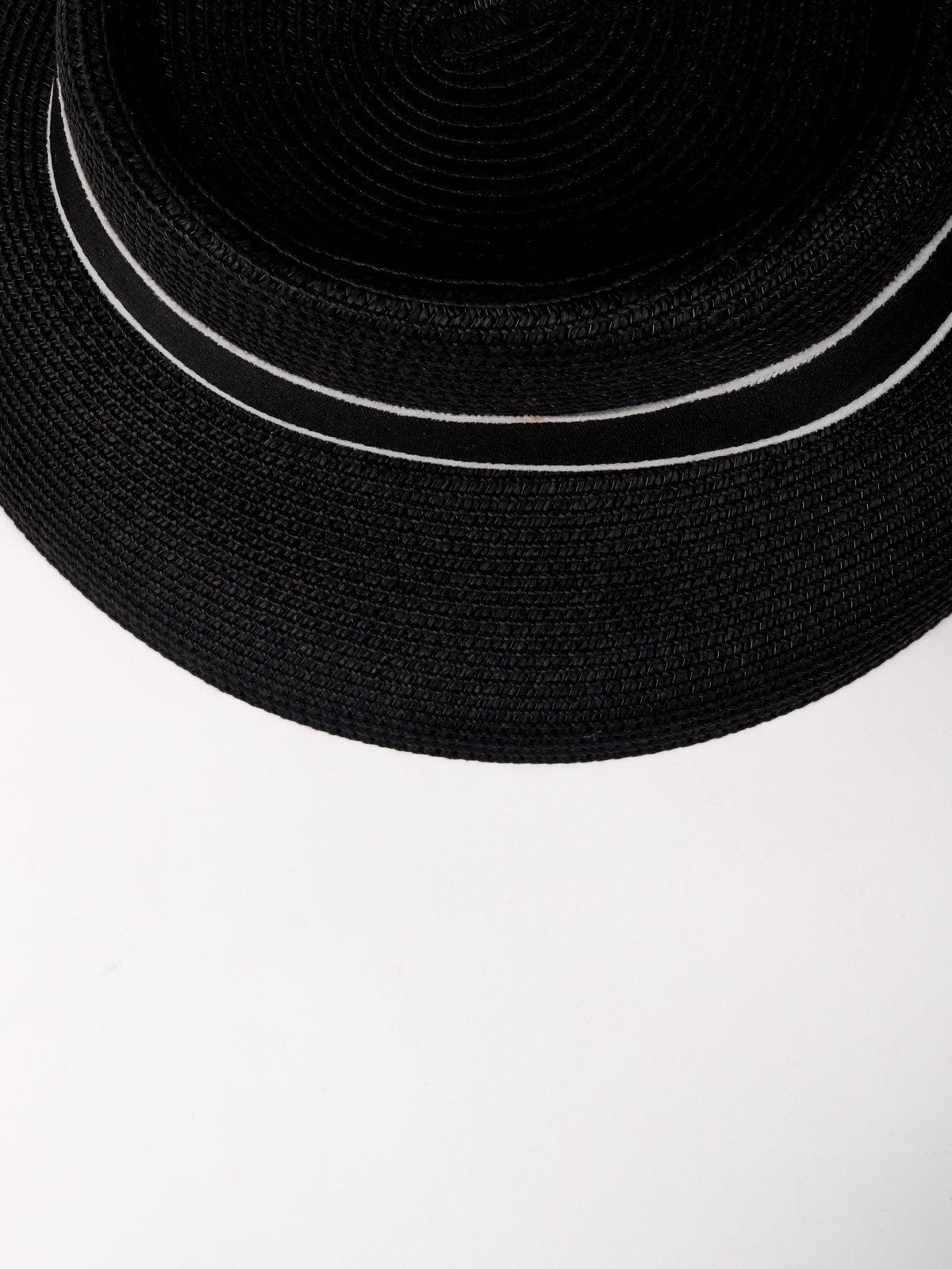 Classic Essential Black Fedora Hat - Odette