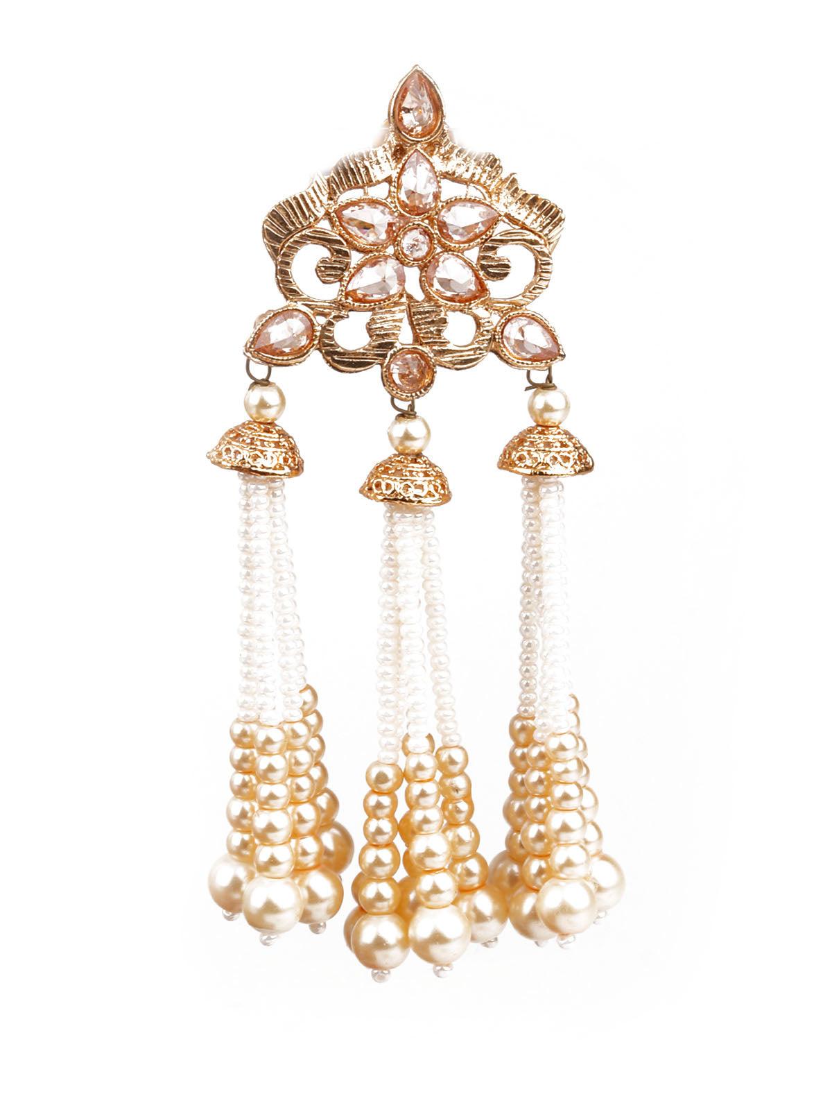 Buy Bhavyaj Original Freshwater White Pearl Drop Earrings | Studs to Gift  Women & Girls (EARRING-WHITE-MOTI) at Amazon.in