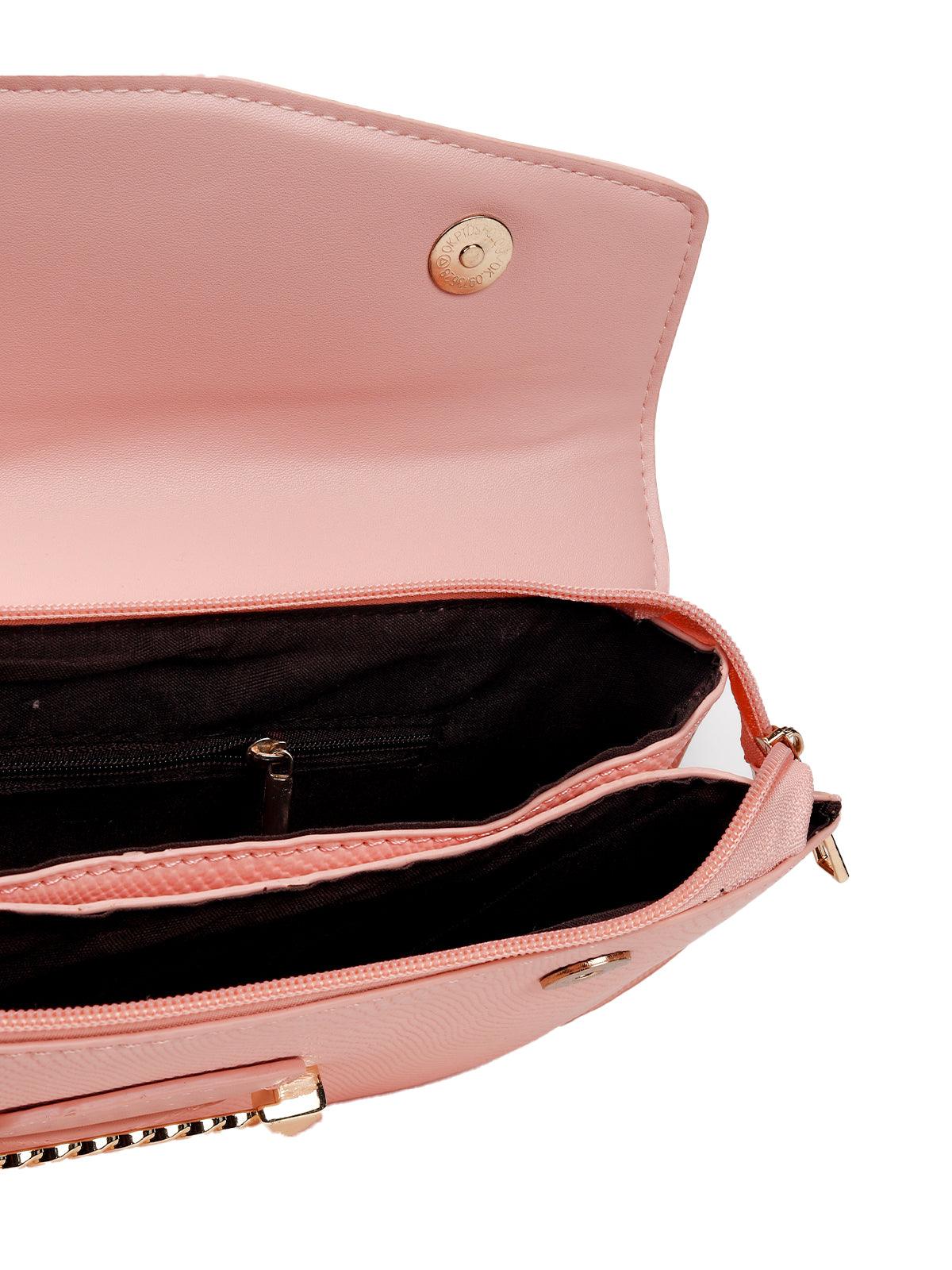 Creamy Baby Pink Sling Bag - Odette