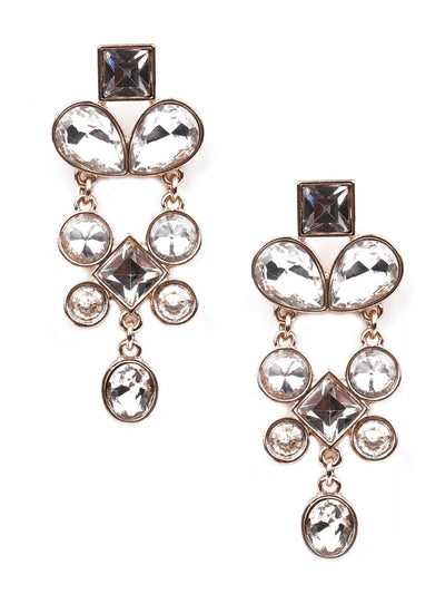 Crystal stunning chandelier drop earrings - Odette