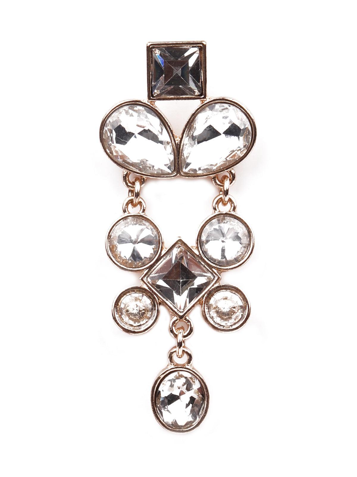 Crystal stunning chandelier drop earrings - Odette