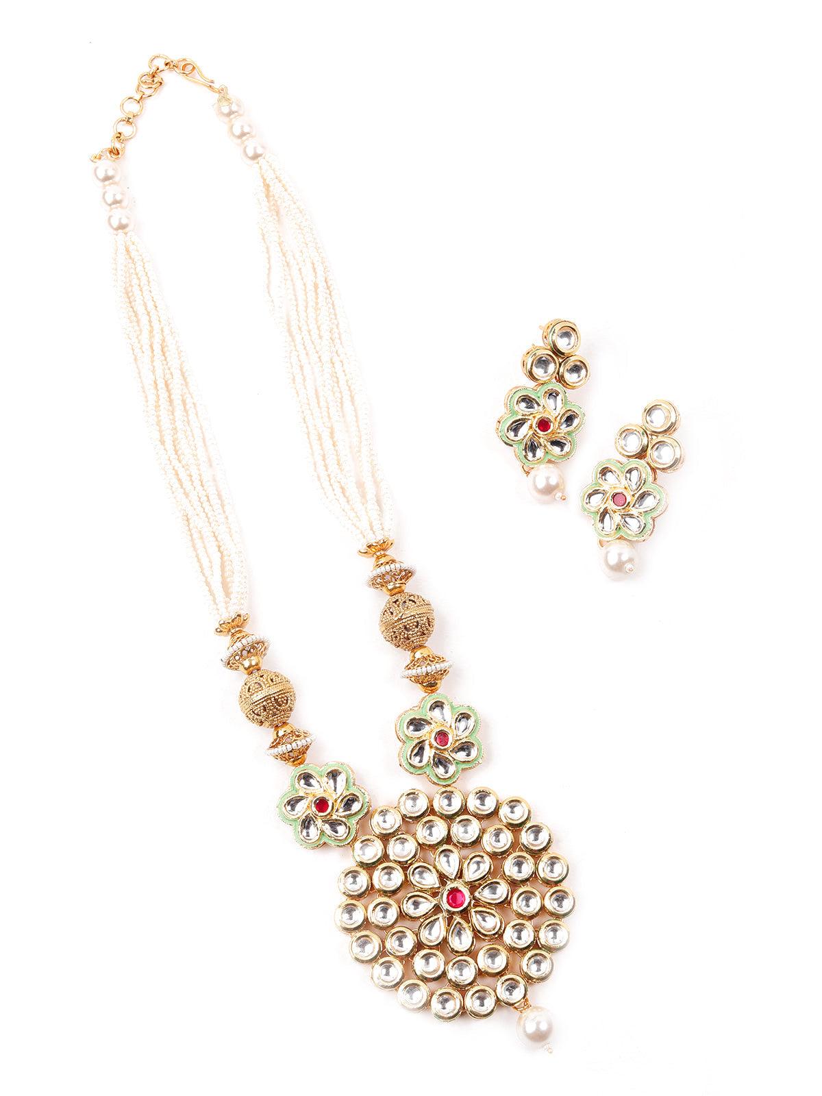 Customary Pearl Necklace Set - Odette