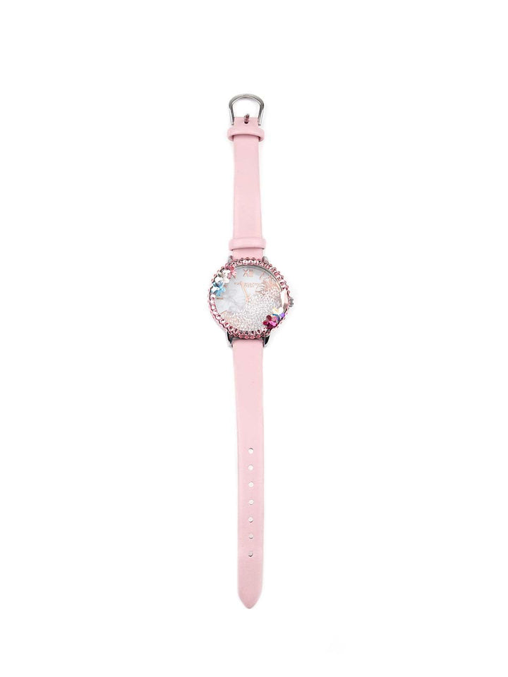 Buy Cute baby pink colour wrist watch for women Online. Odette