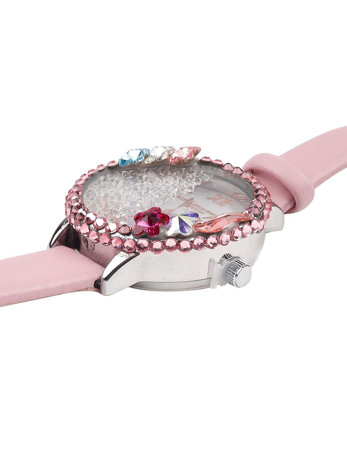Cute baby pink colour wrist watch for women - Odette