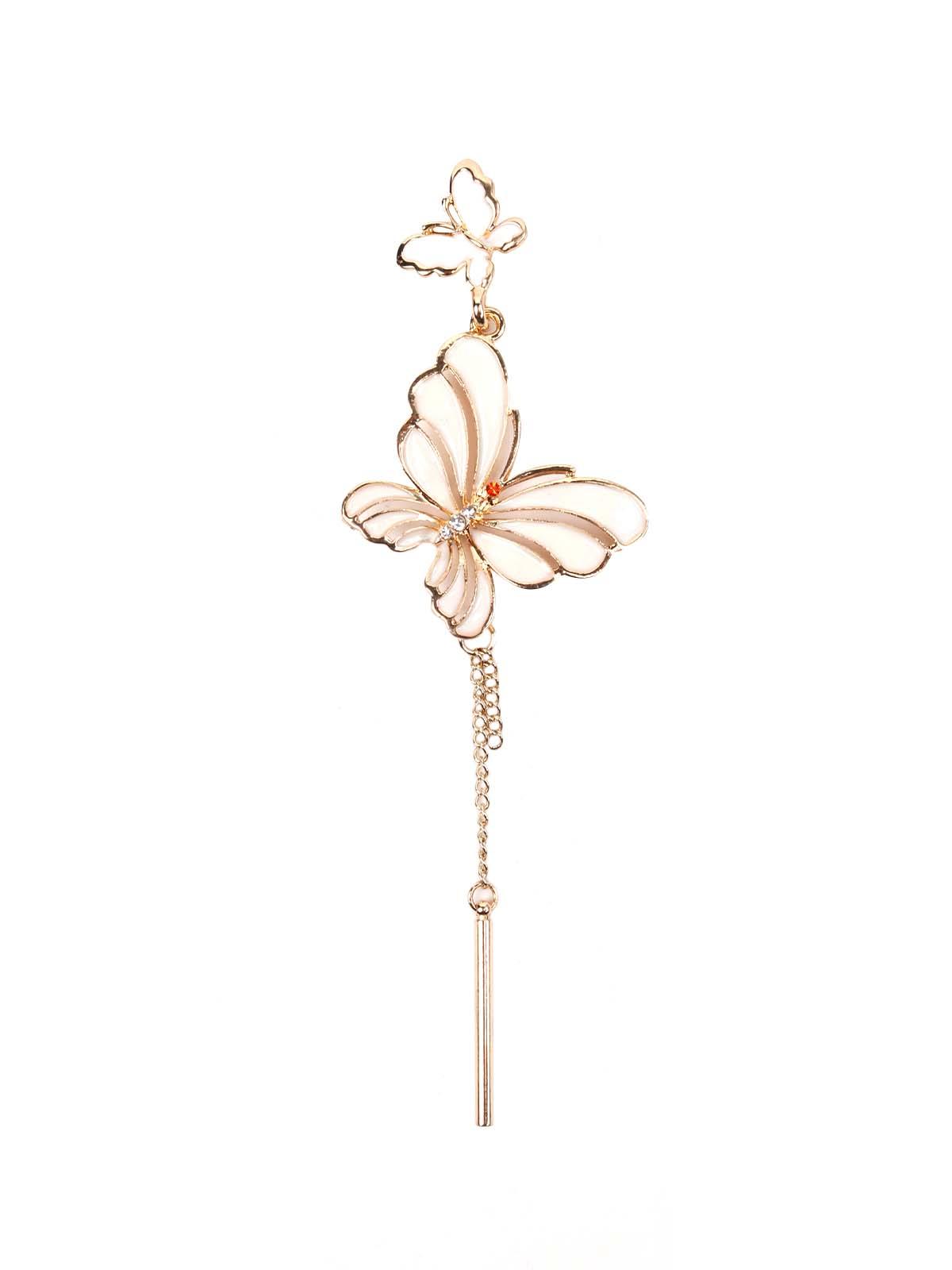 Cute Gold Colour Butterfly Drop Earrings - Odette