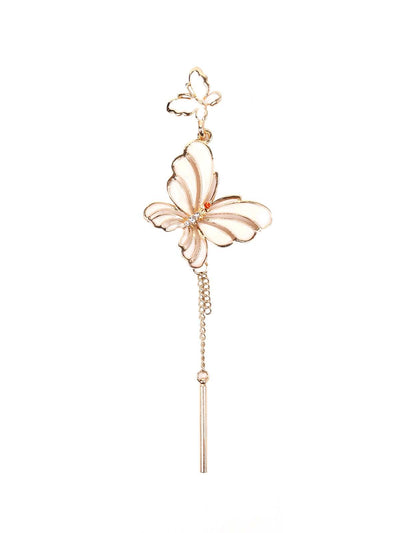 Cute Gold Colour Butterfly Drop Earrings - Odette