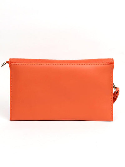 Cute orange clutch for women - Odette