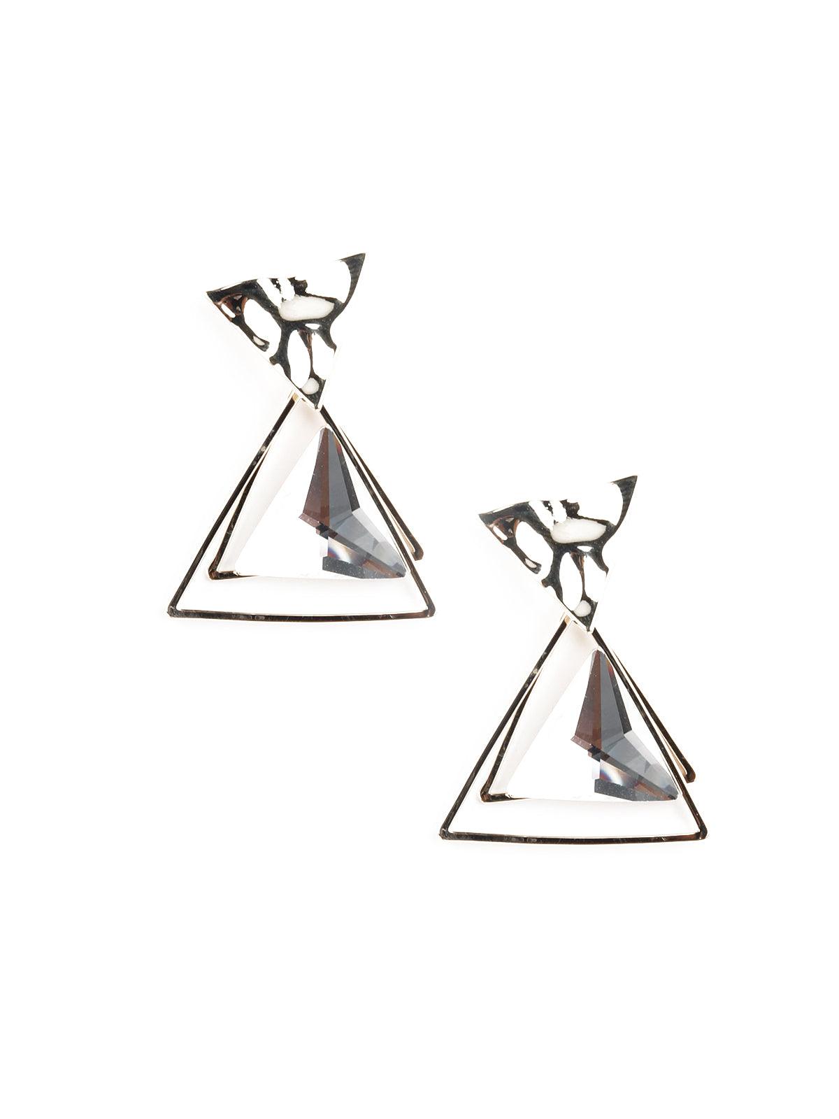 Darlene Geometric Dangle Earrings - Odette