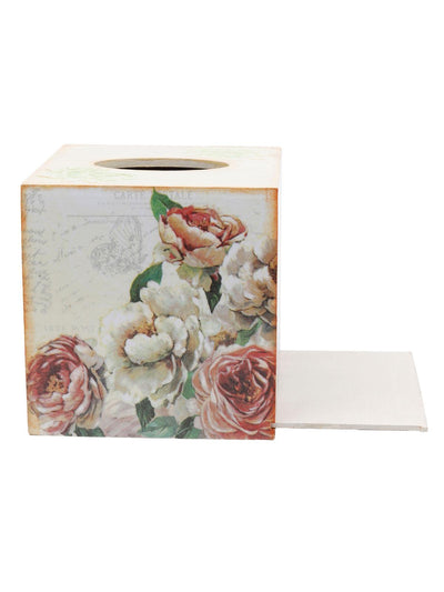 Decoupage’ Wooden Tissue Box - Odette