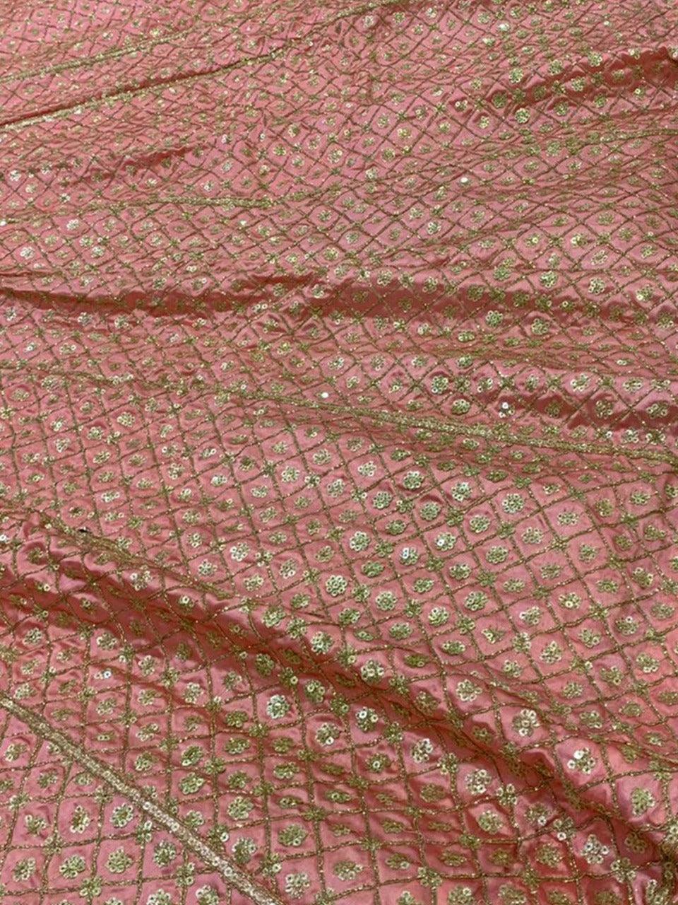 Designer Pink Sequins Lehenga Choli - Odette