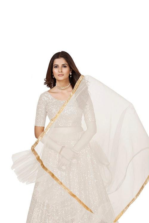 Buy White Lehenga Sets for Women Online in India - Indya