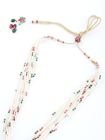 Desirable Taffy Pink Leafy Necklace Set - Odette