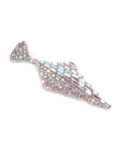 Diamanté gorgeous artificial diamond drop earrings - Odette