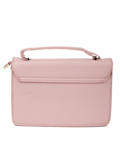 Dusk pink smooth sling bag - Odette