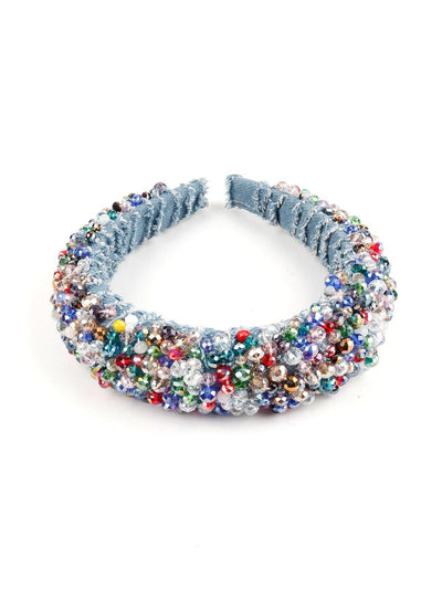 Elegant Blue Band Multi Colour Beads - Odette