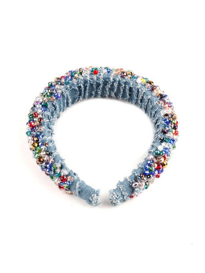Elegant Blue Band Multi Colour Beads - Odette