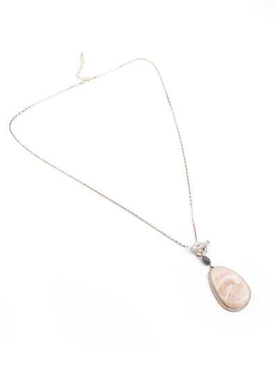 Elegant gold pendant boho necklace - Odette