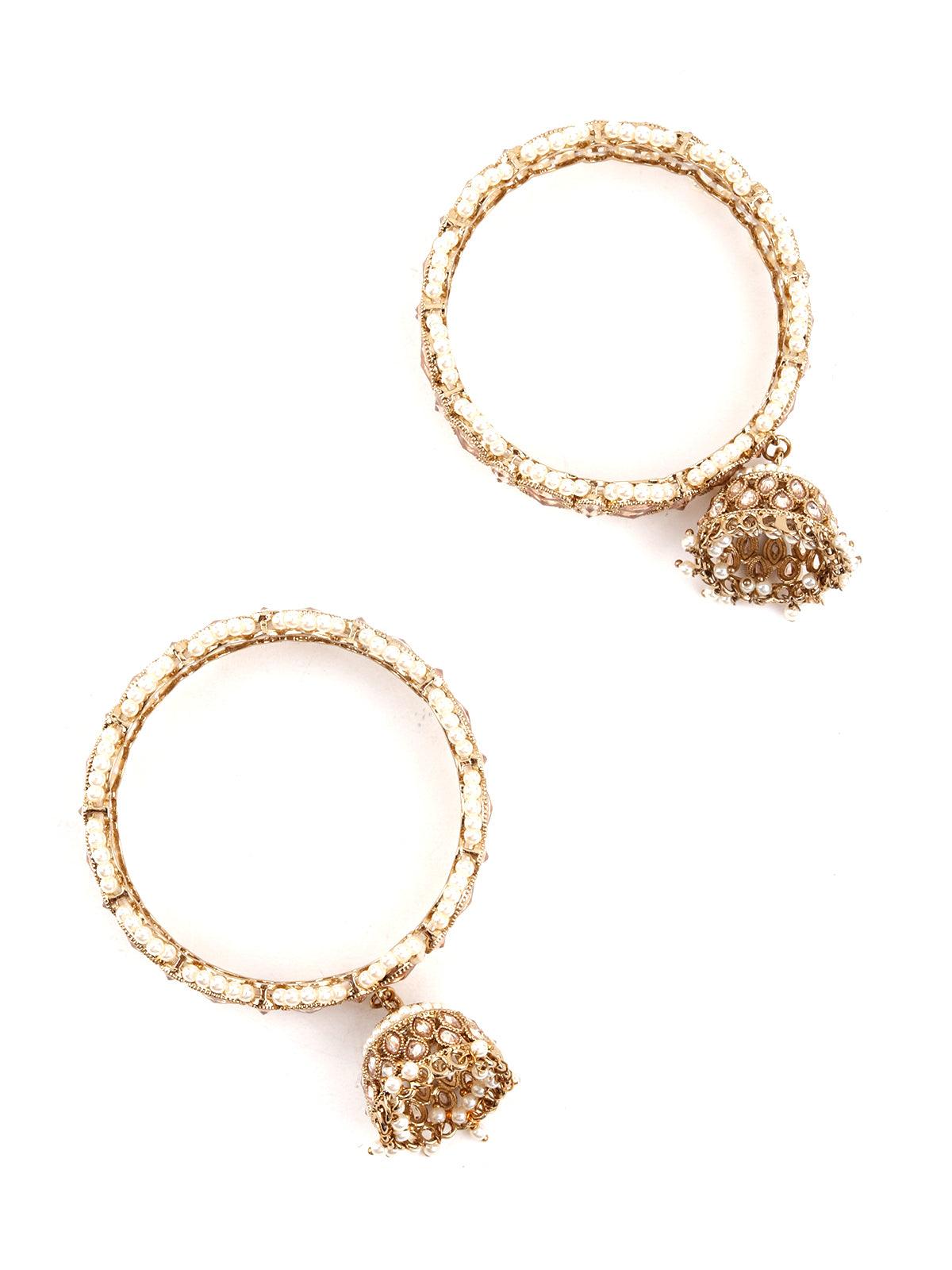 Elegant White Pearl Bangles - Odette