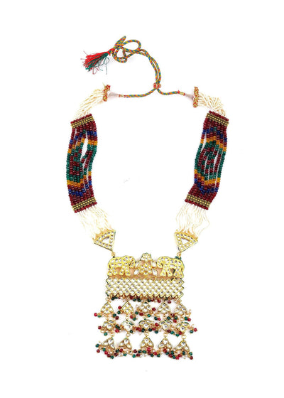 Elite Multicolor Rani Haar Necklace Set - Odette